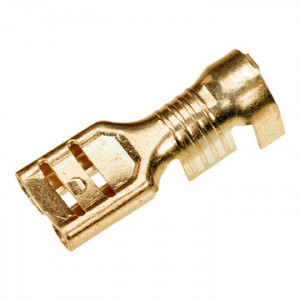 Papuc auto cupru, neizolat, mama, latime 4,8mm, pentru fir de 0,5-1,0mm2 - 100buc/set - Img 2