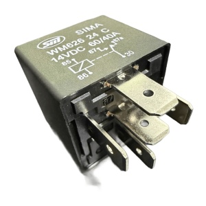 Releu 24V 60/40A pentru camion, 5 pini, contact comutator, cu suport de montaj - Img 2