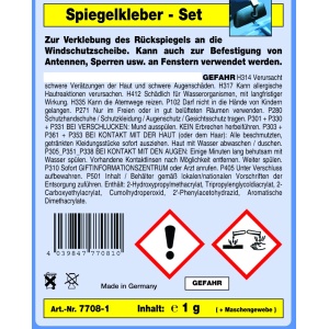 Set adeziv fixare suport oglinda retrovizoare pe parbriz 1g | STC - Img 4