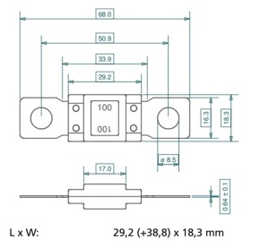 Siguranta auto format MEGA cu surub tip OBFMG - Img 4
