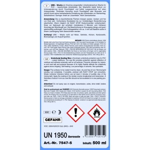 Spray ceara STC, neagra, pentru protectie podea auto - 3850, 500ML - Img 3