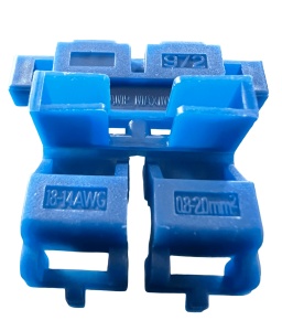 Suport siguranta pe fir, quick splice, albastru, CL2.5 - Img 3