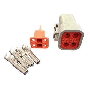 Set conector auto Deutsch DTP, mama, 4 pini - Img 2