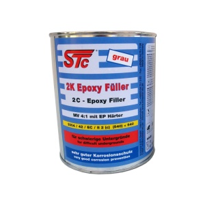 Stc epoxy filler gri 2k 4:1 1l + intaritor 0.25 l