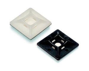 Suport adeziv 19mmx19mm set 100buc, negru - Img 2