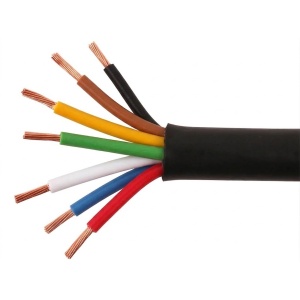 7x1,5 - Cablu electric auto, rotund, negru, FLYY 7x1,5 mmp, rola 50ml