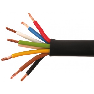 8x1,5 - Cablu electric auto, rotund, negru, FLYY 8x1,5 mmp, rola 25ml