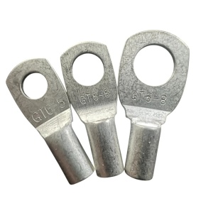 GT66 - Papuc cupru electrolitic neizolat, cu gaura surub M6, pentru fir de 6mmp - Img 2