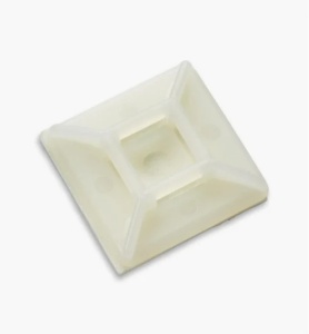 Suport adeziv 19mmx19mm set 100buc, alb