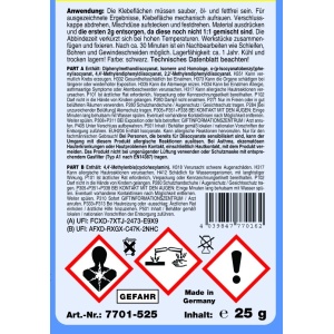 Adeziv STC pentru lipit plastic PUR 2K 5min, seringa dubla + 2 mixere 25g - Img 3