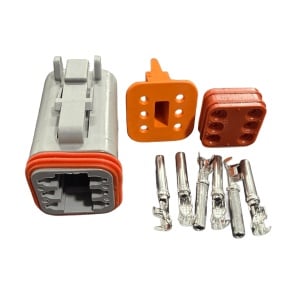 Conector auto Deutsch DTP, mama, 6 pini