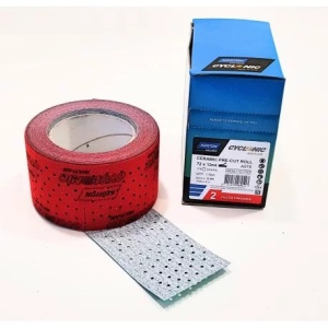 NORTON CYCLONIC MULTIAIR ROLA ABRAZIVA 72MM*12M, NR. 2 - P220/240 CULOARE ROSIE