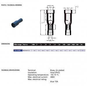 Papuc auto izolat tip bullet mama tip ACH 2,5 - 100buc/set - Img 4