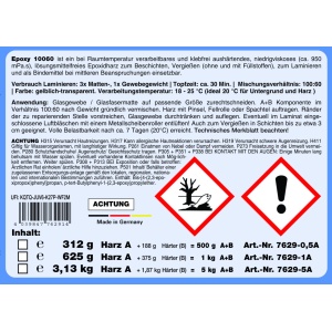 Set rasina opoxidica STC, 2K, pentru laminare si turnare, A+B 1Kg - 10060 - Img 5