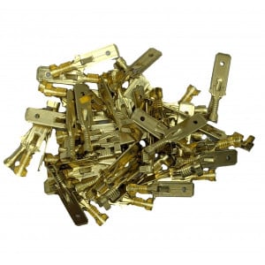 Papuc auto neizolat tata, latime 6,3mm, pentru fir de 1,5mm2 - 100buc/set - Img 2