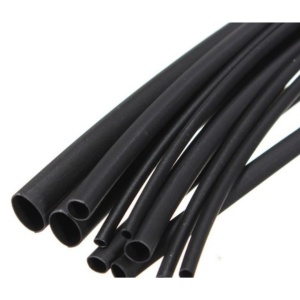 4/1 - Tub termocontractabil negru cu adeziv 4mm la 1mm - 1 metru - Img 2