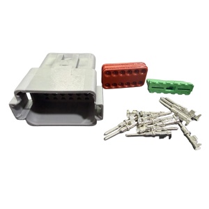 Conector auto Deutsch DTP, tata, 12 pini - Img 1