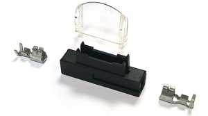 Soclu siguranta standard cu capac si papuci sertizabili