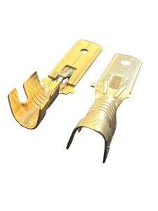 Papuc auto cupru, neizolat, tata, latime 6,3mm, pentru fir de 2,5mm2 - 100buc/set - Img 3