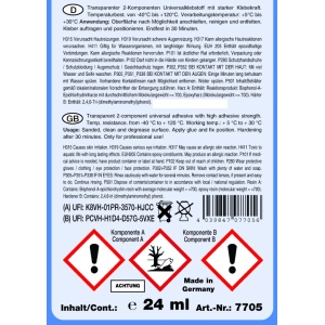 Adeziv Epoxy 2K transparent seringa dubla 24ml, 5min | STC - Img 3