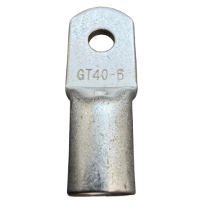 GT406 - Papuc cupru electrolitic neizolat, cu gaura surub M06, pentru fir de 4mmp