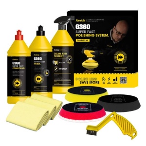 Kit complet de polisare FARECLA G360, SUPER FAST POLISHING SYSTEM, KT3018