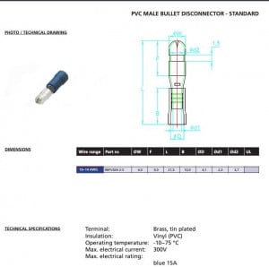 Papuc auto izolat tip bullet tata tip ACM 2,5 - 100buc/set - Img 4