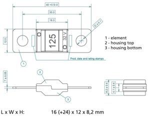 Siguranta auto format MIDI cu surub tip OBFMD - Img 2