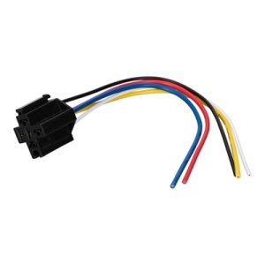 Soclu pentru releu auto cu 4 și 5 pini, max. 40A la 12V, stivuibil