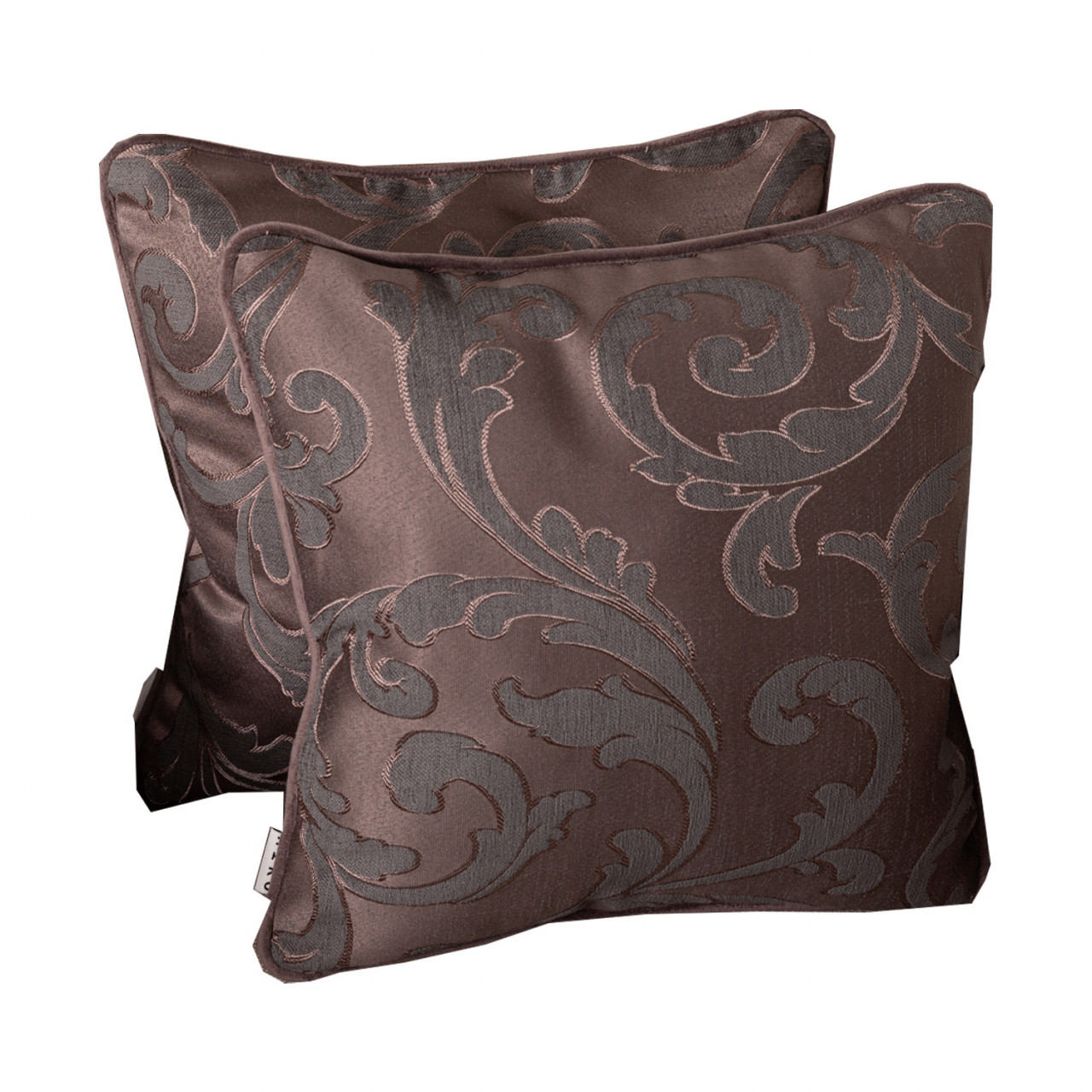 Set 2 perne decorative baroc Deluxe Hiko Versailles taupecu fata detasabila si vipusca din catifea - 1 | YEO