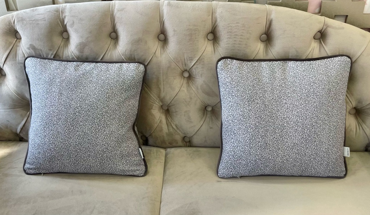 Set 2 perne decorative 2Face cu fata detasabila, Hiko gri shape, editie limitata - 3 | YEO