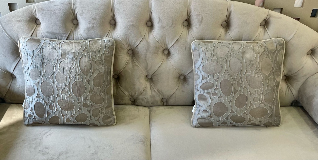 Set 2 perne decorative 2Face cu fata detasabila, Hiko, tafta bej, editie limitata - 1 | YEO
