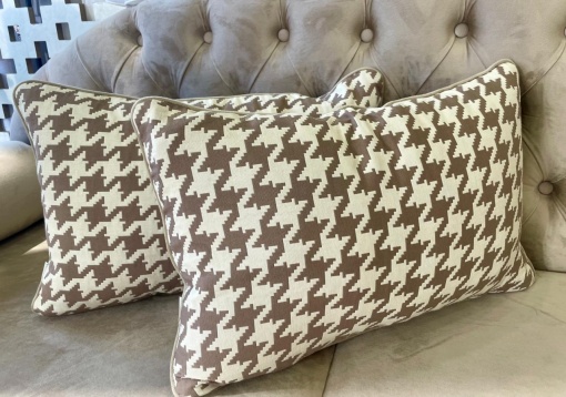 Set 2 perne decorative cu fata detasabila, Hiko bej crem 2x40x60cm