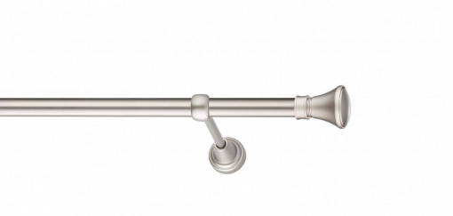 Galerie Koloseo de perete, simpla argintiu mat 19mm