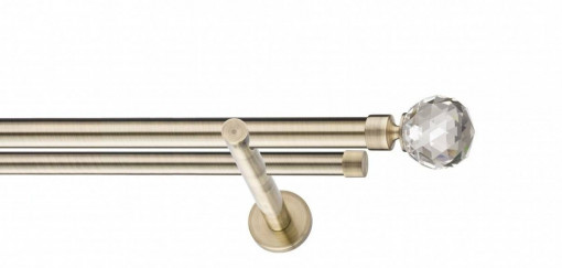 Galerie Crystal de perete, dubla auriu antic 19mm