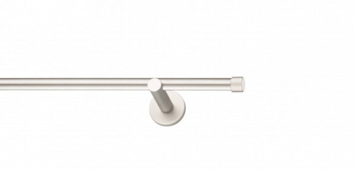 Galerie Basic de perete, simpla argintiu mat 19mm