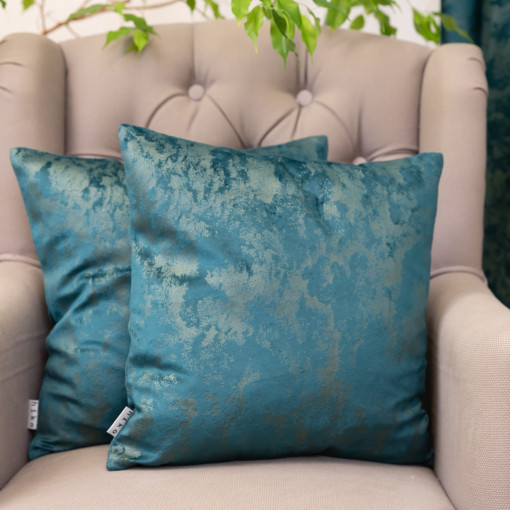 Set 2 perne decorative Comfy Cloud catifea verde