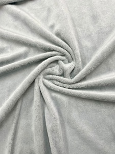 Cuvertura matlasata, groasa, pentru pat de 160cm, Hiko Teddy Plüsch blanita gri deschis 210x225cm