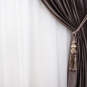 Draperie Hiko Comfy catifea Deep Taupe, cu rejansa, 1 bucata - Img 4