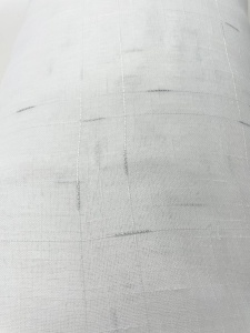 Perdea tip in Hiko Angie Linen alb/ argintiu, cu rejansa la alegere - Img 3