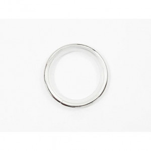 Set 10 bucati inele cu teflon pentru bara galerie de 19mm, argintiu
