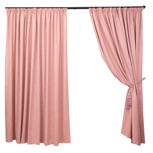 Set 2 draperii Hiko BASE roz, cu rejansa - Img 2