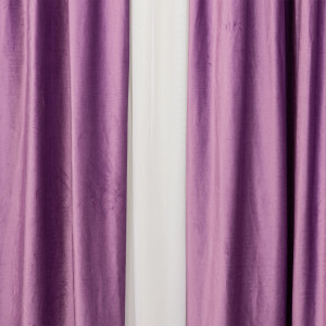 Set 2 draperii Hiko Comfy catifea lavanda ice cream, cu rejansa - Img 4