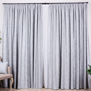 Set 2 draperii Hiko IMPERIAL SHADOW gri, cu rejansa - Img 3