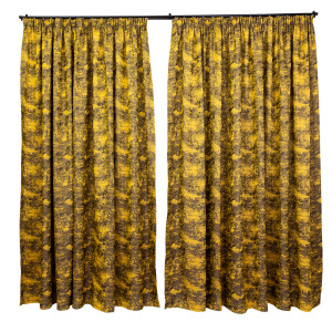 Set 2 draperii Hiko ROYAL SHINE galben, cu rejansa - Img 2