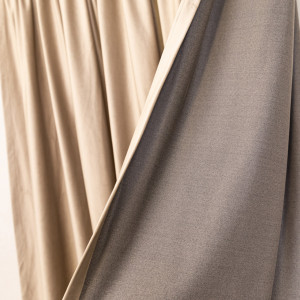 Draperie Hiko COMFY DIMOUT catifea bej, cu rejansa, 1 bucata - Img 3