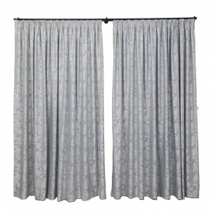 Draperie Hiko Imperial Garden gri, cu rejansa Premium, creion de 6,5cm, 1 bucata - Img 3