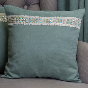 Set doua perne decorative cu fata detasabila, Hiko Base ou de rata 2x40x40cm - Img 3