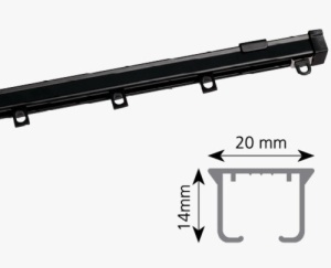 Sina NEAGRA simpla din aluminiu, pe dimensiunea exacta, dorita