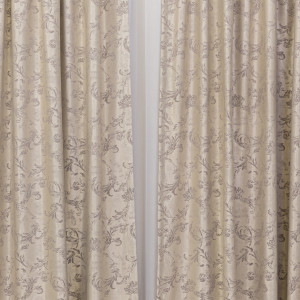 Draperie Hiko Imperial Garden bej, cu rejansa, 1 bucată - Img 2